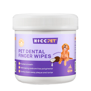 Toallitas húmedas dactilares para limpieza de dientes de perros y gatos